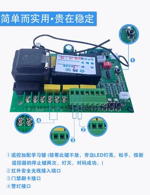三生平移門(mén)電機(jī)專用控制器手機(jī)遠(yuǎn)程APP遙控器線路板伸縮門(mén)機(jī)